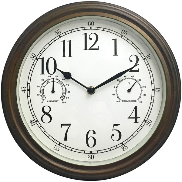 Westclox 12&quot; Indoor And Outdoor Wall Clock