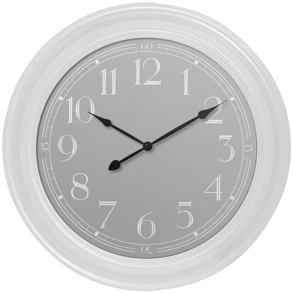 Westclox 22&quot; White Wall Clock