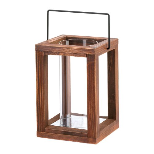 Wood Frame Hurricane Lantern