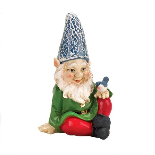 Cheery Gnome Solar Statue