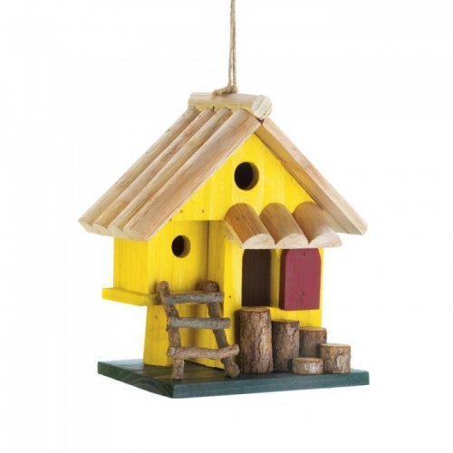 Yellow Tree Fort Birdhouse