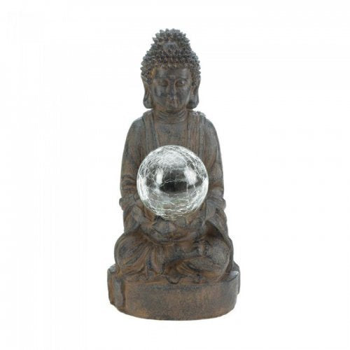 Solar Powered Buddha Garden Statue