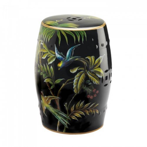 Tropical Birds Decorative Stool