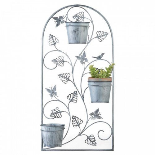 Butterfly Trellis With Flower Pots