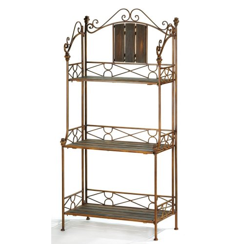 Rustic Baker`s Rack Shelf