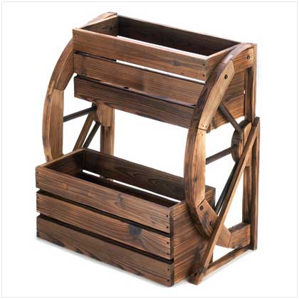 Wagon Wheel Double-tier Planter