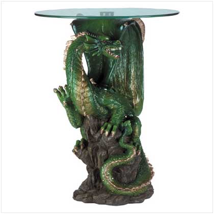 Dragon Table With Glass Top