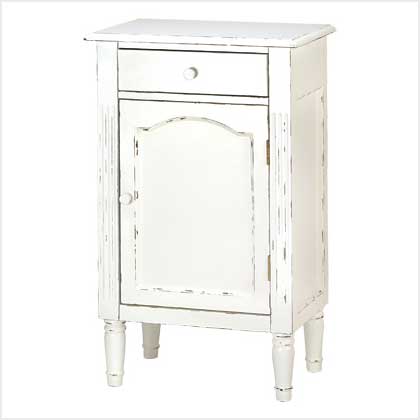 Graceful Antiqued Cabinet