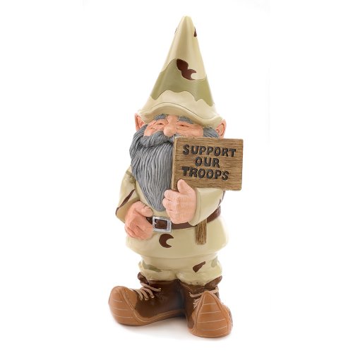 Support Our Troops Garden Gnome