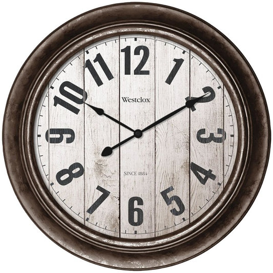 Westclox 15.5&amp;quot; Wall Clock With Antique Bronze Finish